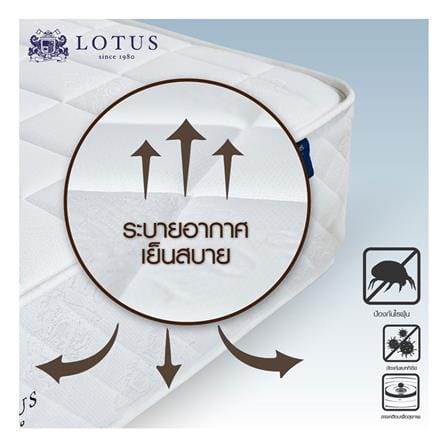 ที่นอนสปริง 3.5 ฟุต LOTUS รุ่น MONDAVI พร้อมหมอนหนุน 1 ชิ้น_4
