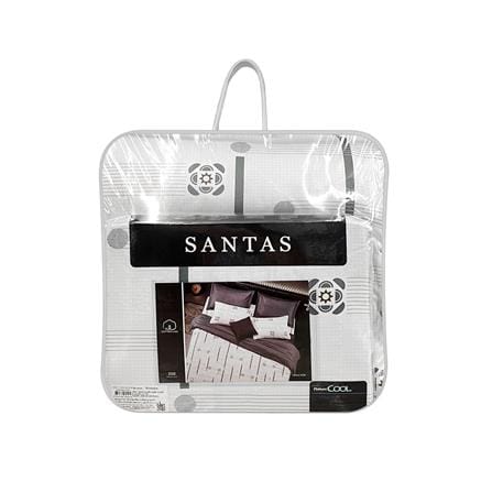 ชุดผ้าปูที่นอน 5 ฟุต 7 ชิ้น SANTAS COTTON USA สี HALCYON_6