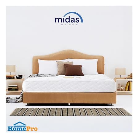 ที่นอนสปริง 6 ฟุต MIDAS รุ่น MALEENA พร้อมหมอนหนุน 2 ชิ้น_3