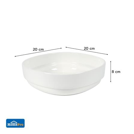 ชาม PORCELAIN 8 นิ้ว KECH SNOW CUBE_6