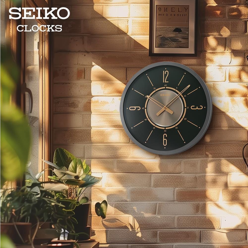 นาฬิกาแขวน SEIKO CLOCKS QXA759K 20 นิ้ว สีดำ