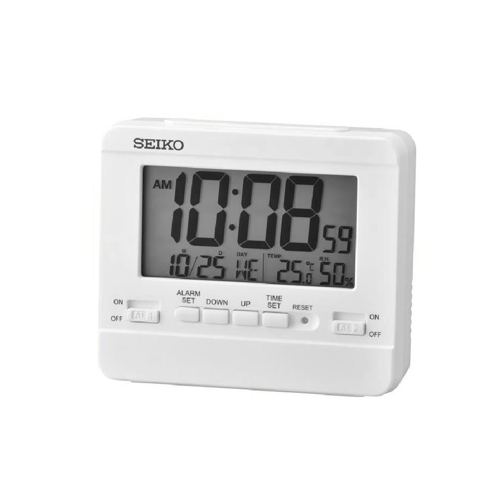 นาฬิกาดิจิทัล SEIKO CLOCKS QHL086W 4X3.5 นิ้ว สีขาว