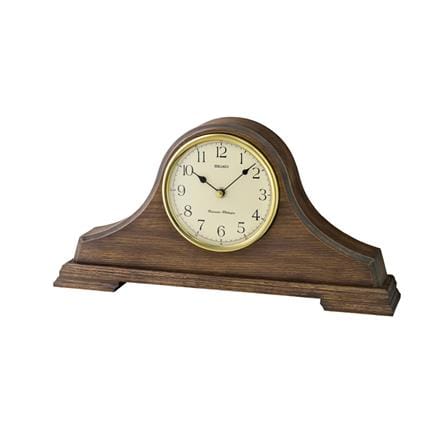 นาฬิกาตั้งโต๊ะ SEIKO CLOCKS QXJ031B 15.7X8 นิ้ว สีน้ำตาล_0