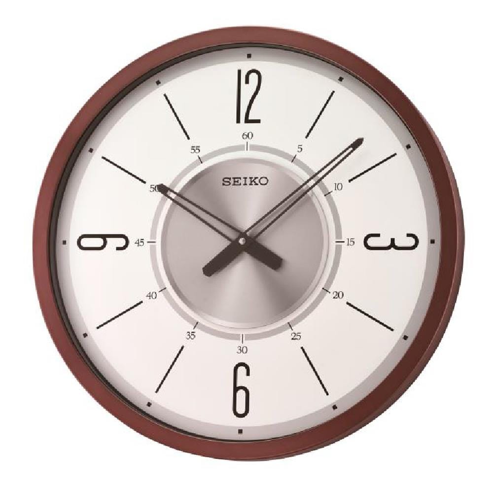 นาฬิกาแขวน SEIKO CLOCKS QXA759B 20 นิ้ว สีน้ำตาล