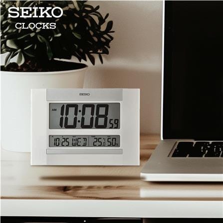 นาฬิกาดิจิทัล SEIKO CLOCKS QHL088W 7X10 นิ้ว สีขาว_4