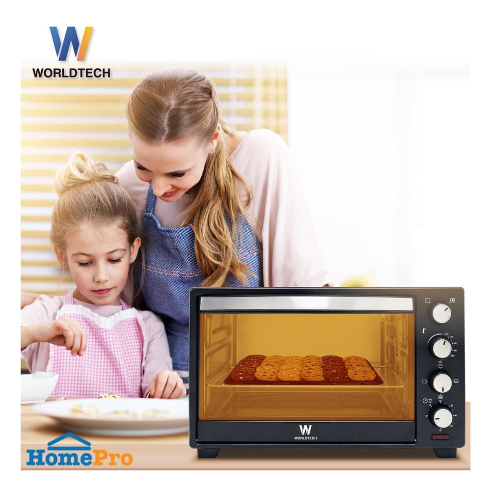 เตาอบเล็กแมนนวล WORLDTECH WT-OV60L สีดำ