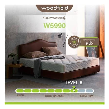 ที่นอนสปริง 3.5 ฟุต WOODFIELD รุ่น W-5990 พร้อมหมอนหนุน 1 ชิ้น)_7