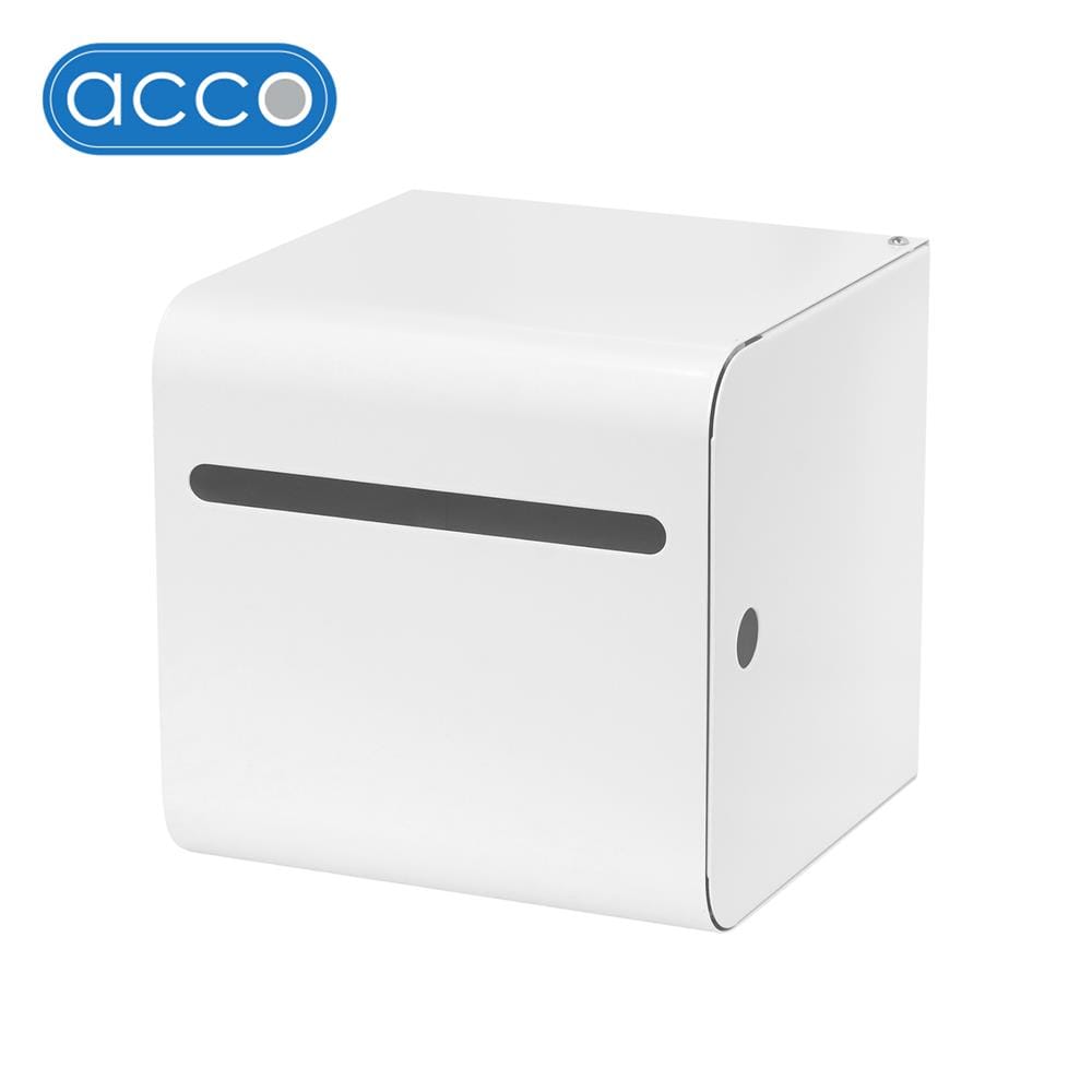 กล่องจัดเก็บถุงขยะ ACCO MANIA 15x15x15 ซม. สีขาว_1