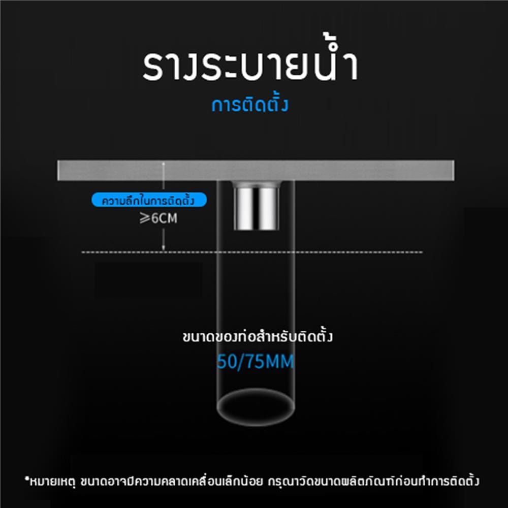 รางน้ำทิ้ง CASSA CL0255 60 ซม. สีเงิน