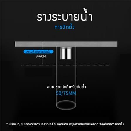 รางน้ำทิ้ง CASSA CL0255 60 ซม. สีเงิน_2