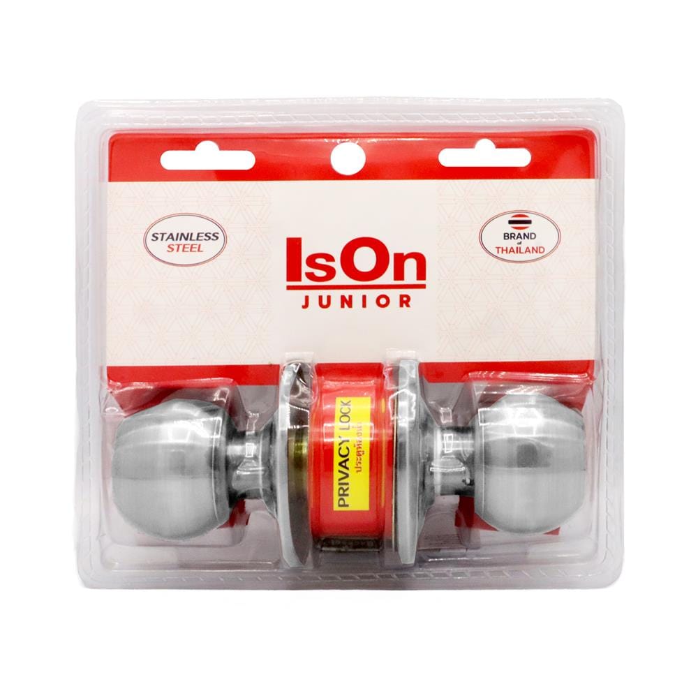 ลูกบิดประตูห้องน้ำ หัวกลม ISON 8812 สีสเตนเลส