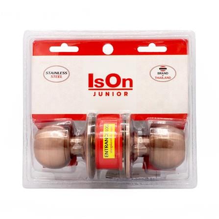 ลูกบิดประตู หัวกลม ISON 8812 สีทองแดงรมดำ_3