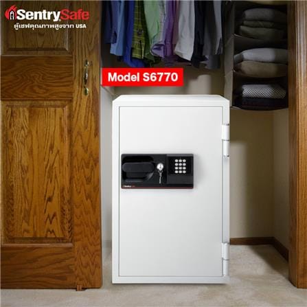 ตู้นิรภัย ELECTRONIC SENTRYSAFE S6770 สีเทา_1