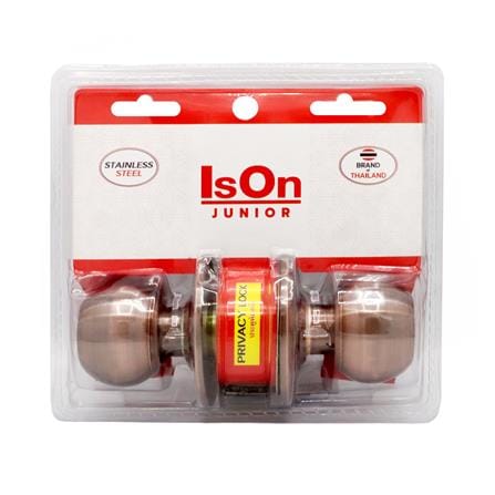 ลูกบิดประตูห้องน้ำ หัวกลม ISON 8812 สีทองแดงรมดำ_4