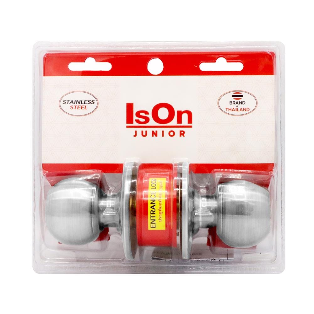 ลูกบิดประตู หัวกลม ISON 8812 สีสเตนเลส