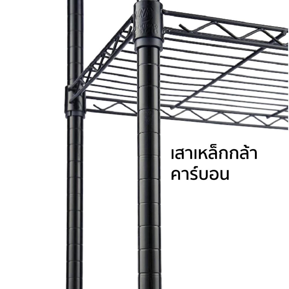 ชั้นวางของโล่ง 5 ชั้น PROSPEC E40120165OFK401-5T 120 ซม. สีดำ