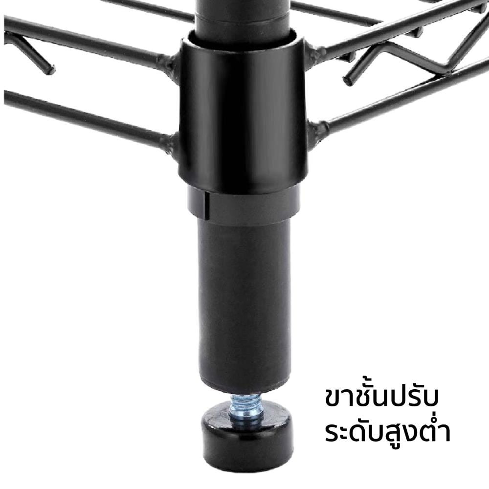 ชั้นวางของโล่ง 5 ชั้น PROSPEC E40120165OFK401-5T 120 ซม. สีดำ