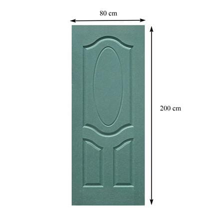 ประตูภายใน HMR AZLE 3MV1 ลูกฟัก 80X200 ซม. สีเขียว ไม่เจาะลูกบิด_4