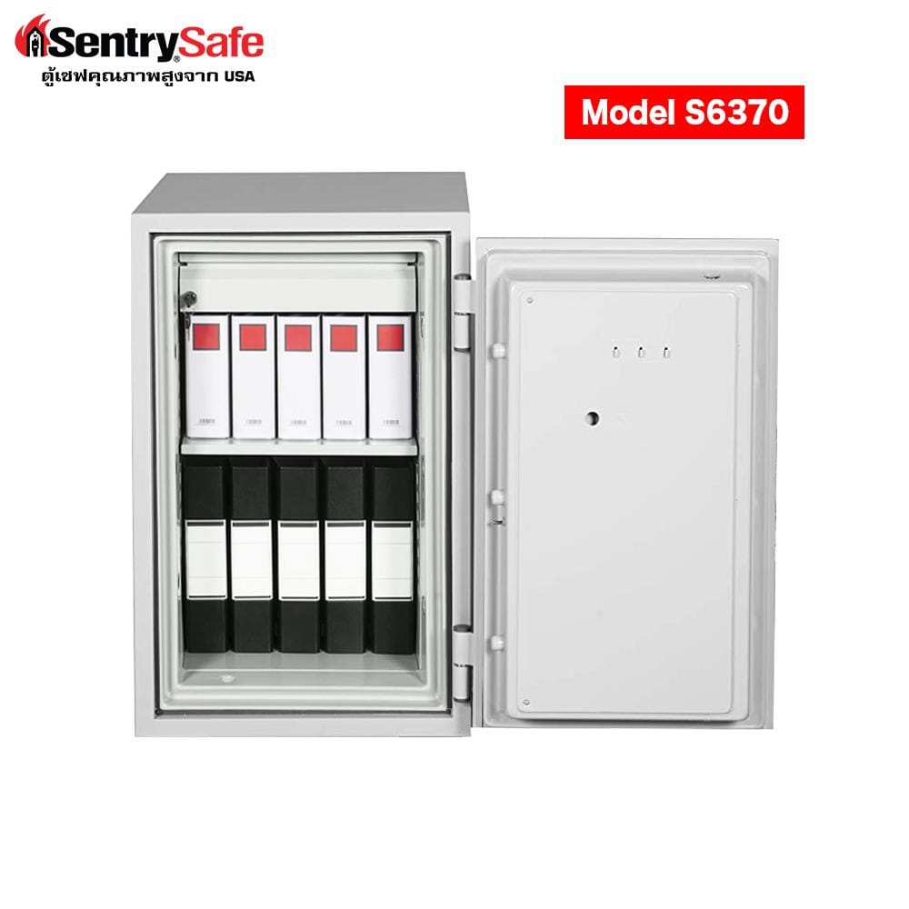 ตู้นิรภัยมือหมุน SENTRYSAFE S6370 สีเทา