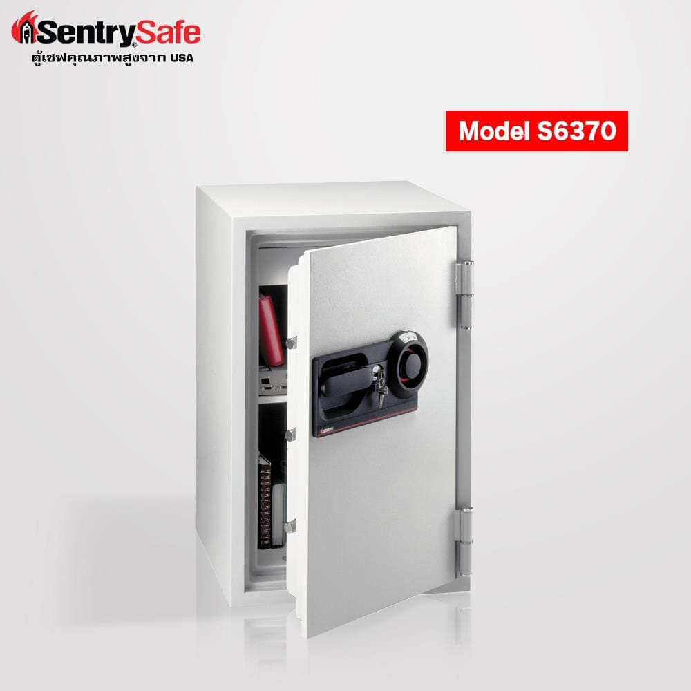 ตู้นิรภัยมือหมุน SENTRYSAFE S6370 สีเทา