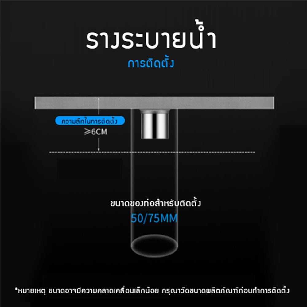 รางน้ำทิ้ง CASSA CL0261 120 ซม. สีเงิน