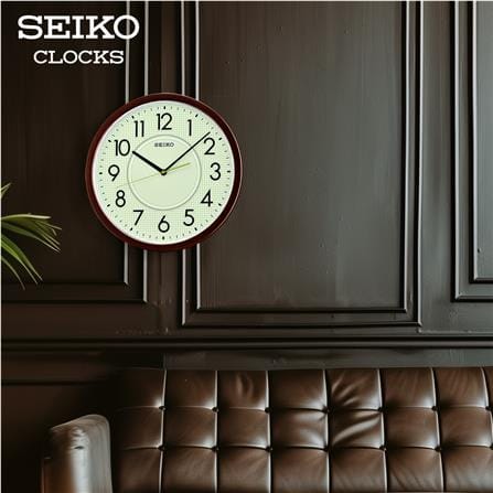 นาฬิกาแขวน SEIKO CLOCKS QXA629B 14 นิ้ว สีน้ำตาล_1