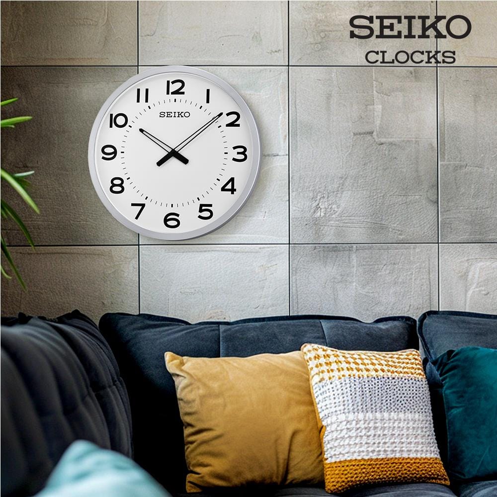 นาฬิกาแขวน SEIKO CLOCKS QXA563S 20 นิ้ว สีขาว