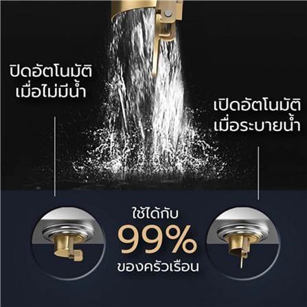 ตะแกรงกันกลิ่นเหลี่ยม CASSA CM0040 10 ซม. สีเงินด้าน_3