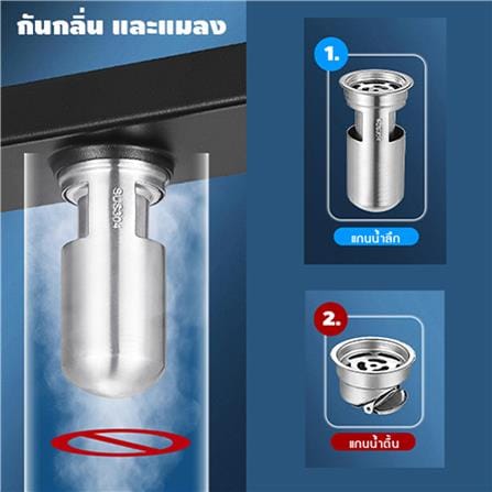 รางน้ำทิ้ง CASSA CL0211 120 ซม. สีดำ_1