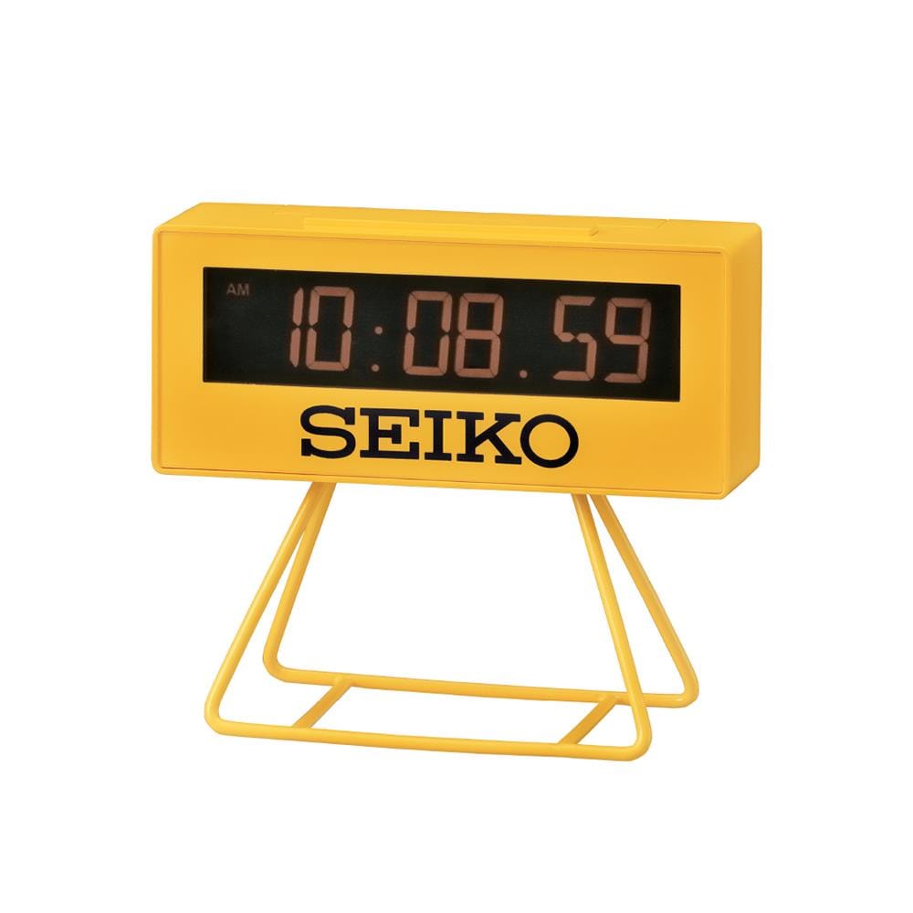 นาฬิกาดิจิทัล SEIKO CLOCKS QHL026Y 1.8X4 นิ้ว สีเหลือง
