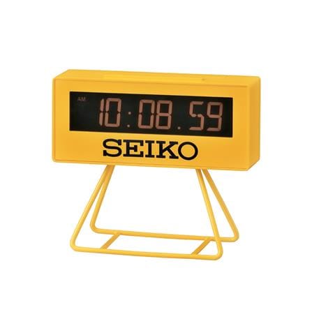 นาฬิกาดิจิทัล SEIKO CLOCKS QHL026Y 1.8X4 นิ้ว สีเหลือง