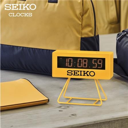 นาฬิกาดิจิทัล SEIKO CLOCKS QHL026Y 1.8X4 นิ้ว สีเหลือง_3
