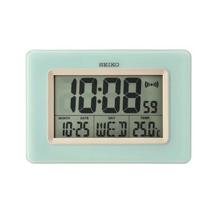 นาฬิกาดิจิทัล SEIKO CLOCKS QHL058L 7X10 นิ้ว สีฟ้า_0