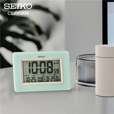นาฬิกาดิจิทัล SEIKO CLOCKS QHL058L 7X10 นิ้ว สีฟ้า_4