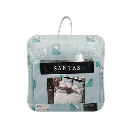 ชุดผ้าปูที่นอน 5 ฟุต 7 ชิ้น SANTAS COTTON USA GETTY สี GREEN_6