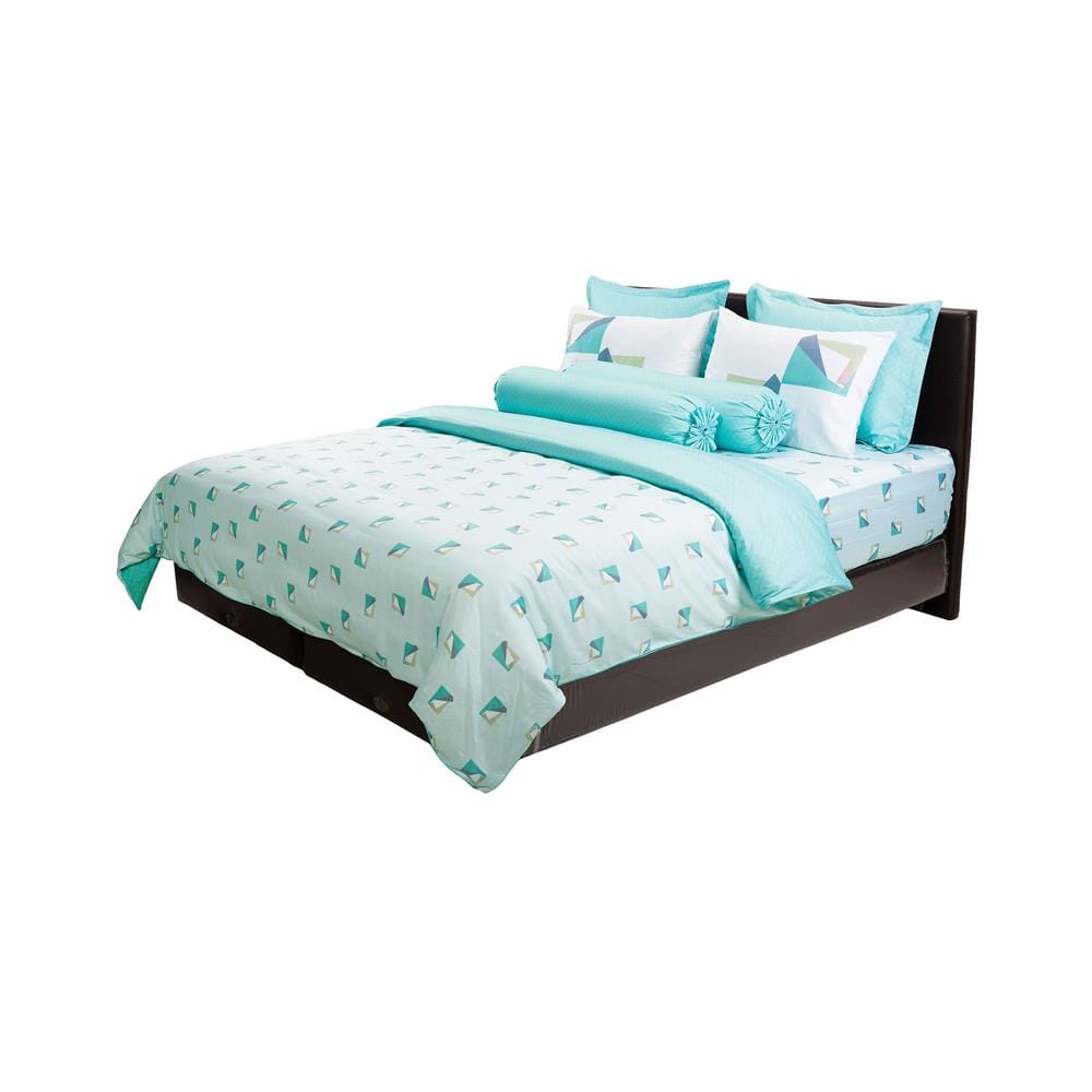 ชุดผ้าปูที่นอน 6 ฟุต 7 ชิ้น SANTAS COTTON USA GETTY สี GREEN