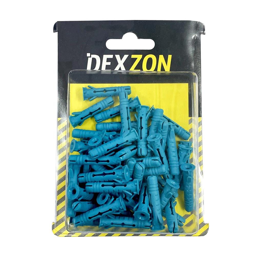 พุกอิฐมวลเบา DEXZON เบอร์ 7 แพ็ก 50 ชิ้น สีเขียว