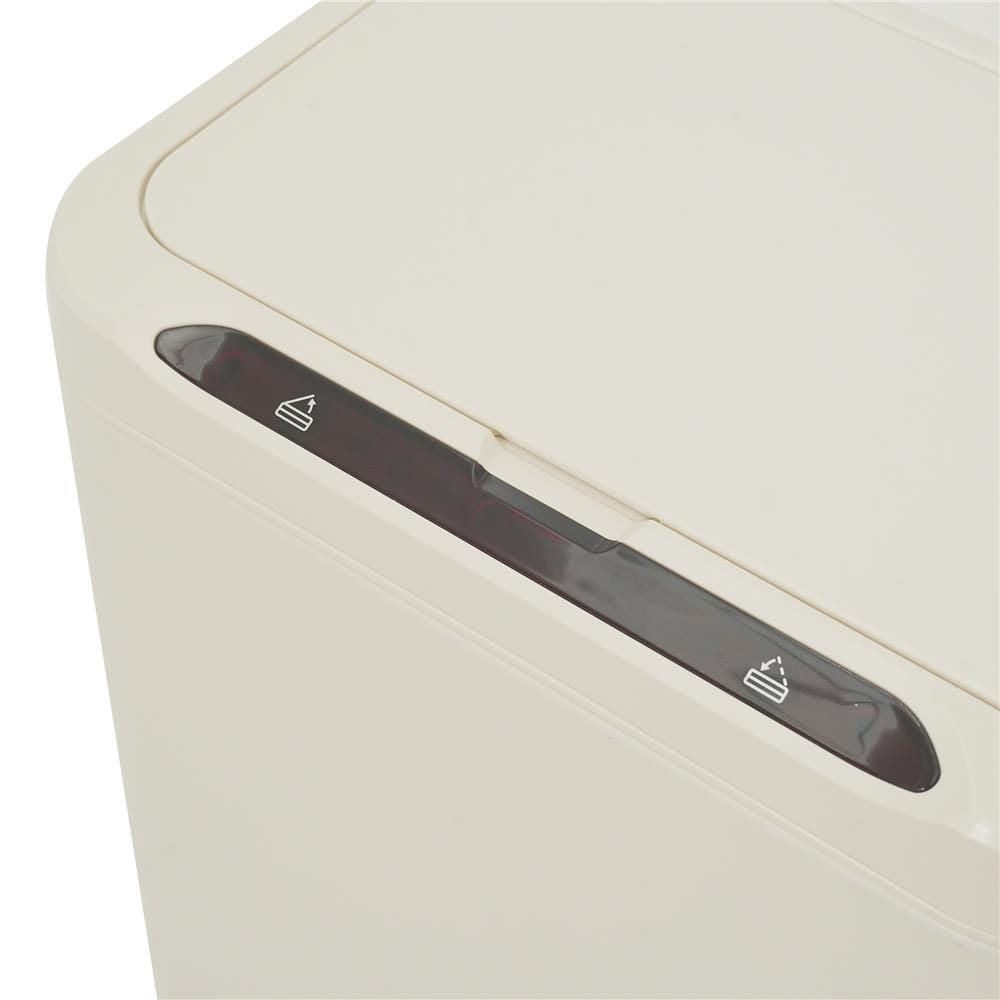 ถังขยะอัจฉริยะพร้อมขาไม้ ACCO 9 ลิตร สีครีม