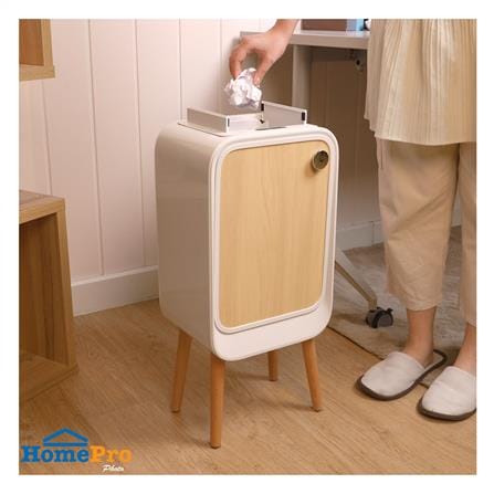ถังขยะพร้อมขาไม้ ACCO SENSOR 20 ลิตร สีไวท์โอ๊ค_7