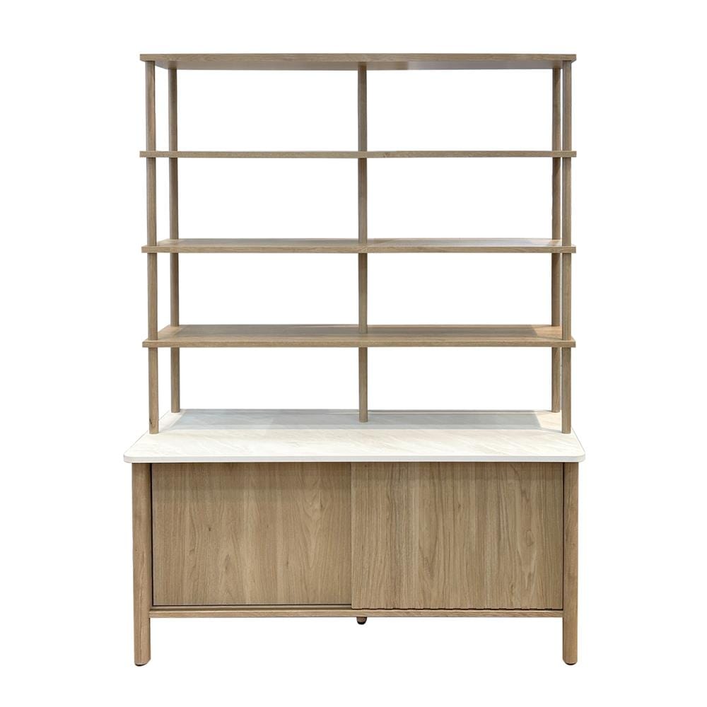 ชั้นวางของหน้าบานผสม FURDINI TERRA 119 ซม. สีโอ๊ค