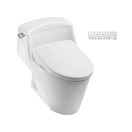 สุขภัณฑ์ 1 ชิ้น พร้อมฝารองนั่งอัตโนมัติ TOTO WASHLET S7 (CW923SW6) 4.8 ลิตร สีขาว_0