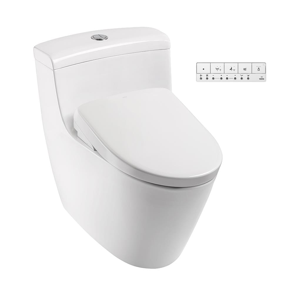 สุขภัณฑ์ 1 ชิ้น พร้อมฝารองนั่งอัตโนมัติ TOTO WASHLET S7 (CW636SW6) 4.5/3 ลิตร สีขาว