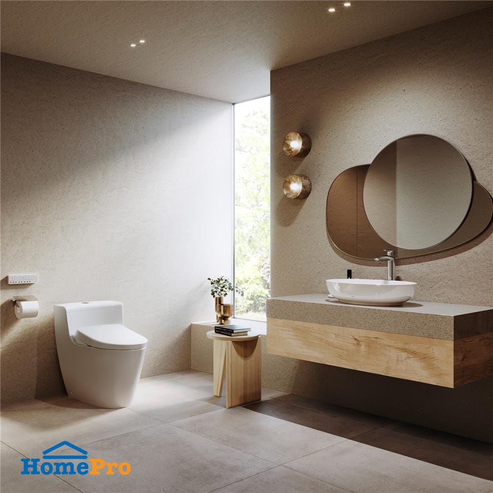 สุขภัณฑ์ 1 ชิ้น พร้อมฝารองนั่งอัตโนมัติ TOTO WASHLET S7 (CW636SW6) 4.5/3 ลิตร สีขาว