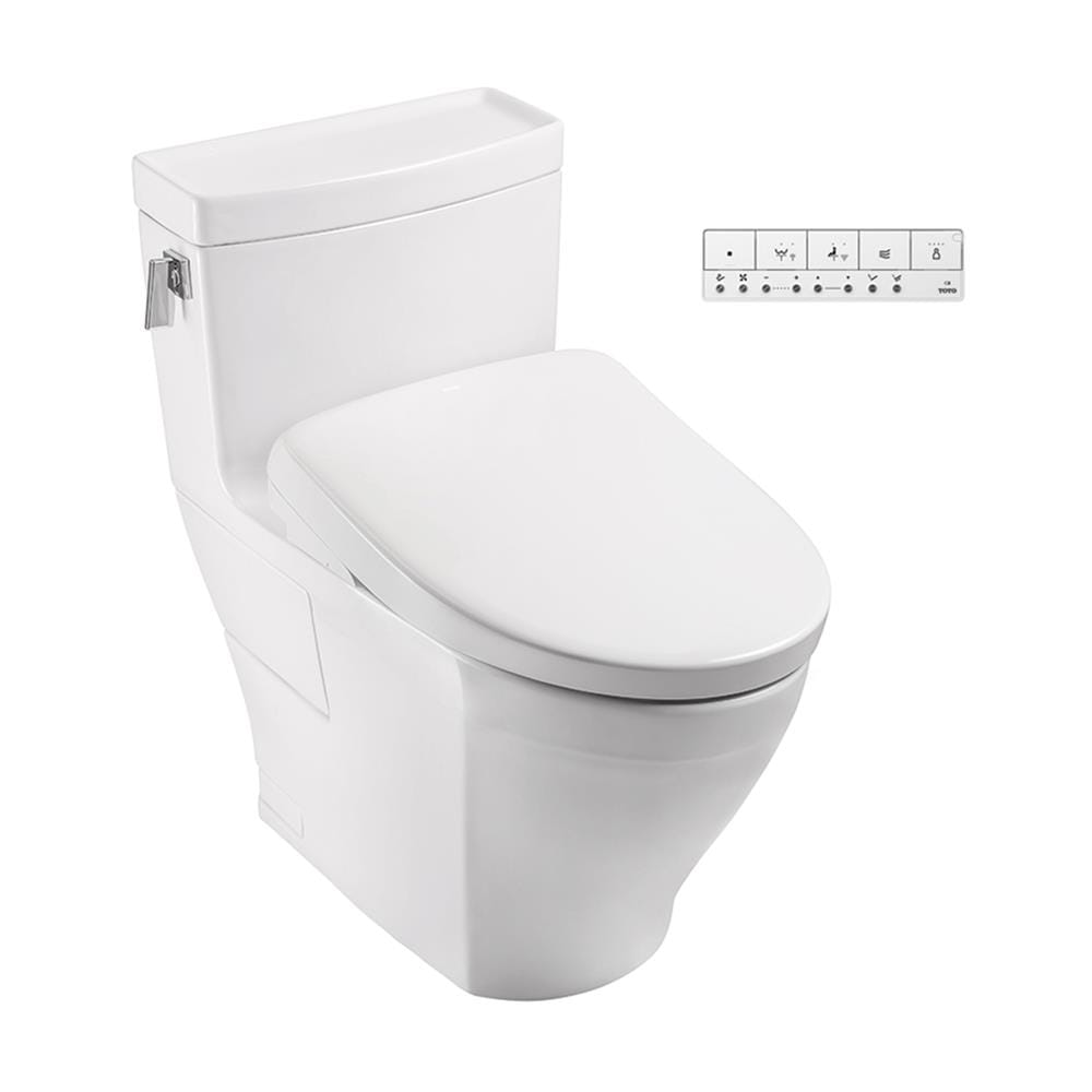 สุขภัณฑ์ 1 ชิ้น พร้อมฝารองนั่งอัตโนมัติ TOTO WASHLET S7 (CW624SW6) 4.8 ลิตร สีขาว