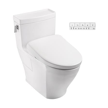 สุขภัณฑ์ 1 ชิ้น พร้อมฝารองนั่งอัตโนมัติ TOTO WASHLET S7 (CW624SW6) 4.8 ลิตร สีขาว_0