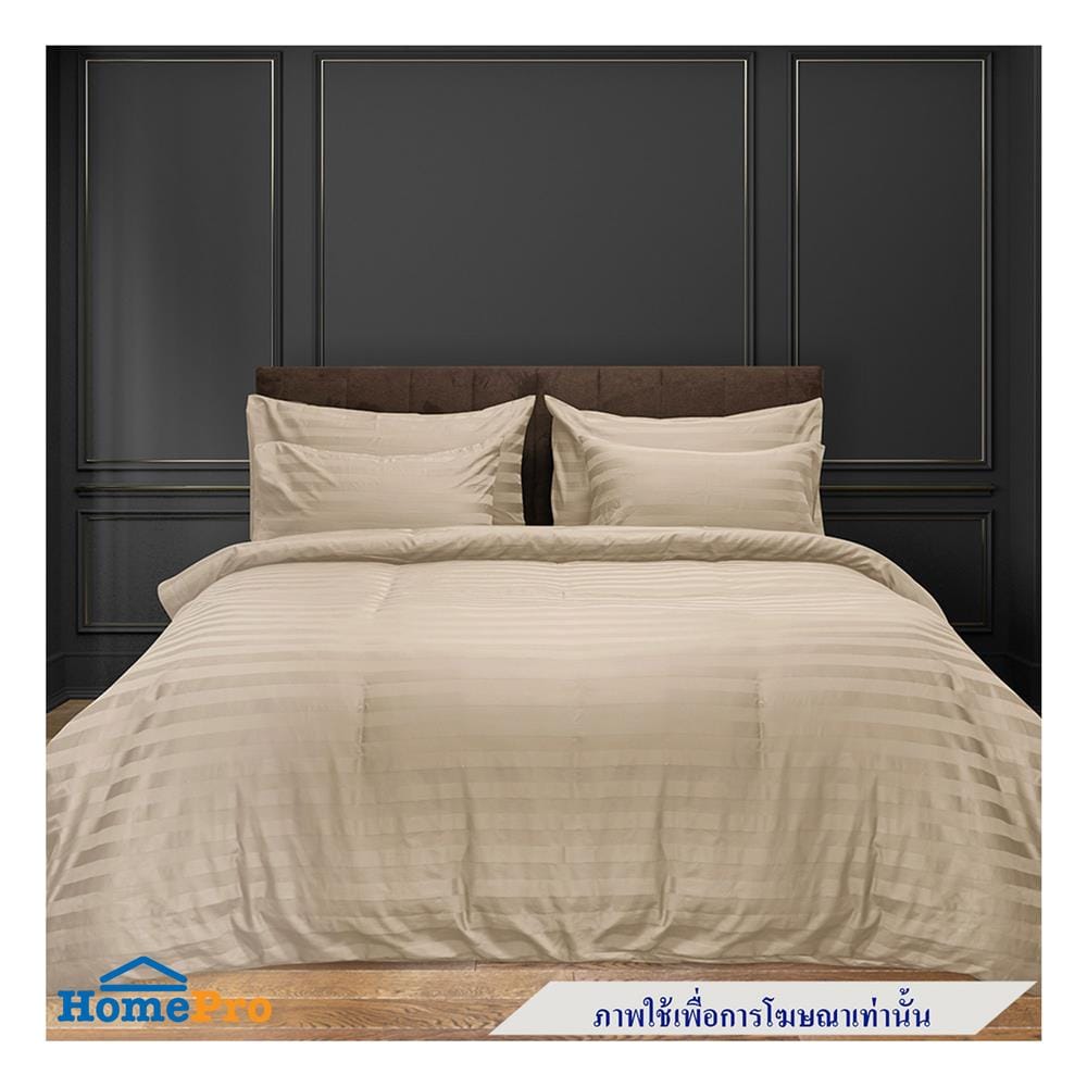 ปลอกผ้านวม PICASSO CT STRIPE 80X100 นิ้ว สี BROWN