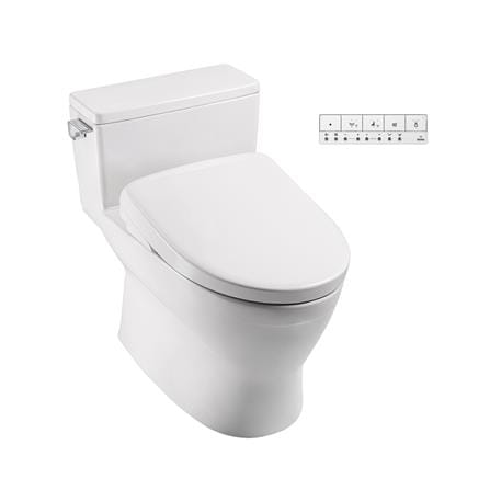 สุขภัณฑ์ 1 ชิ้น พร้อมฝารองนั่งอัตโนมัติ TOTO WASHLET S7 (CW188SW6) 3.8 ลิตร สีขาว_0