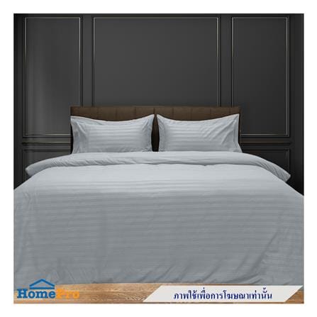 ปลอกผ้านวม PICASSO MICRO STRIPE 80X100 นิ้ว สี GREY_5