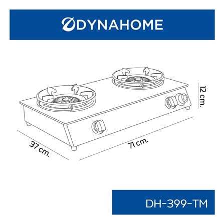 เตาแก๊สตั้งโต๊ะ 2 หัวแก๊ส DYNA HOME DH-339-TM_4
