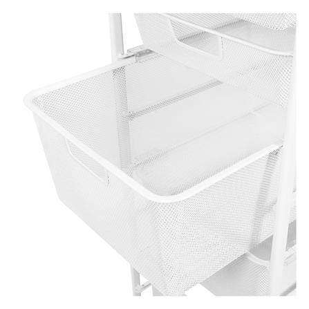 ชั้นลิ้นชัก 5 ชั้น พร้อม TOP ไม้ STACKO FLEXI 35.6x51.4x90 ซม. สีขาว_4